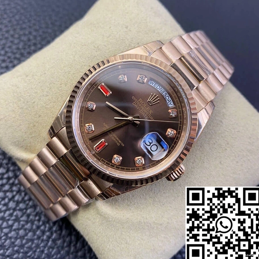 Gold Day 118235 Date EW Rose Factory Rolex 0811